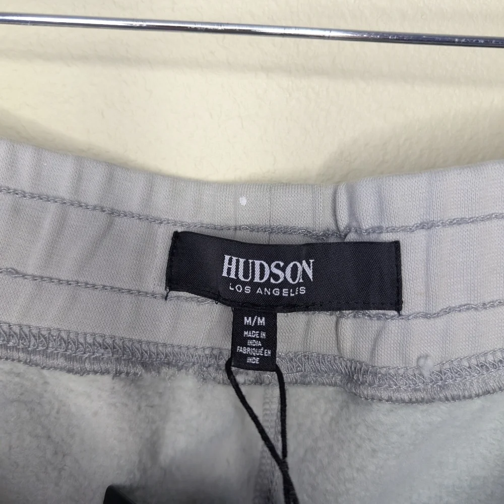 NWT Hudson Los Angeles Gray Sweatpants Artistic Splatter Joggers Size Medium